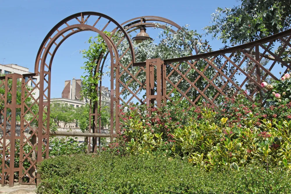 Arche metal jardin